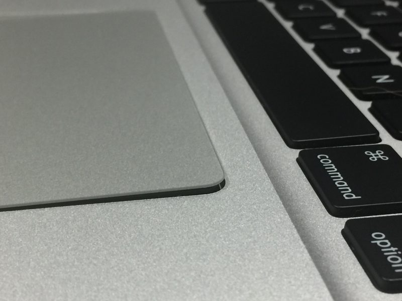 pop up track pad on MacBook Pro