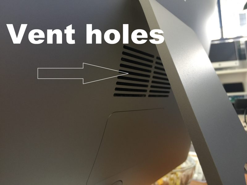 Vent holes on 27 inch iMac