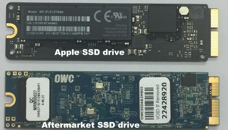 Apple SSD drive vs aftermarket SSD drive