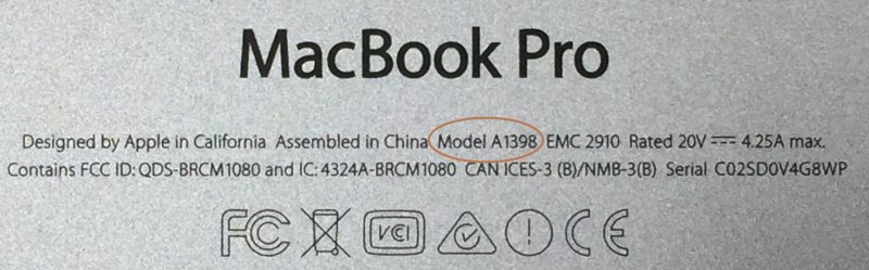 macbook model number
