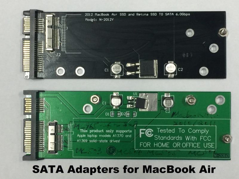 SATA adapters for MacBook Air SSD drives