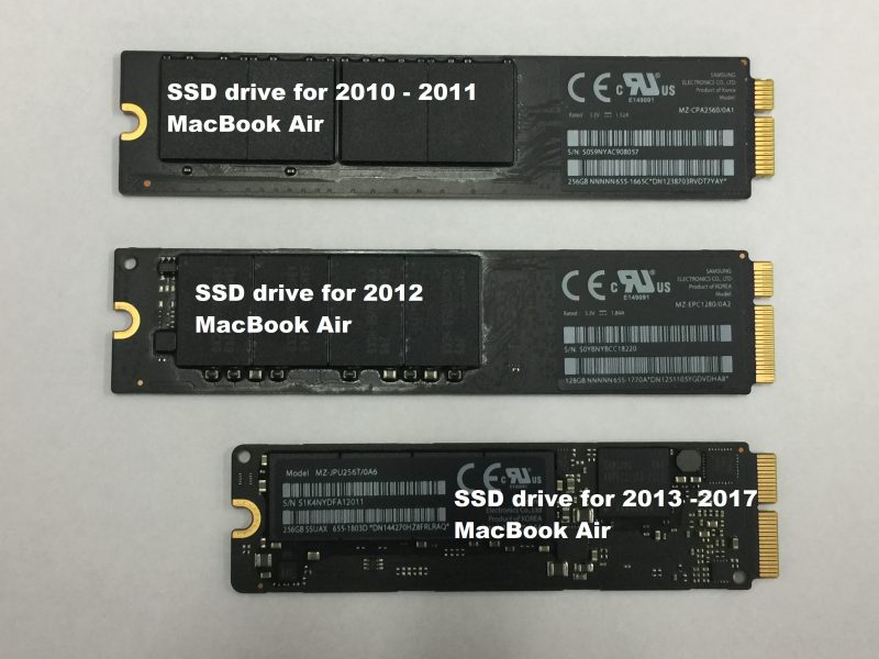 SSD drives for MacBook Air