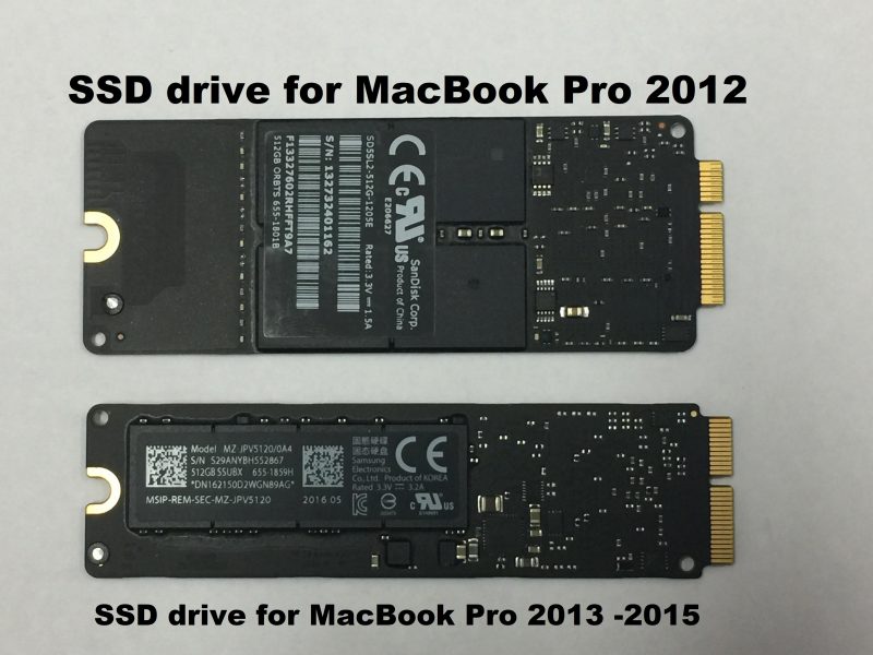 SSD drives for MacBook Pro