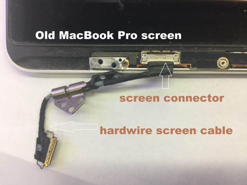 old MacBook Pro screen design